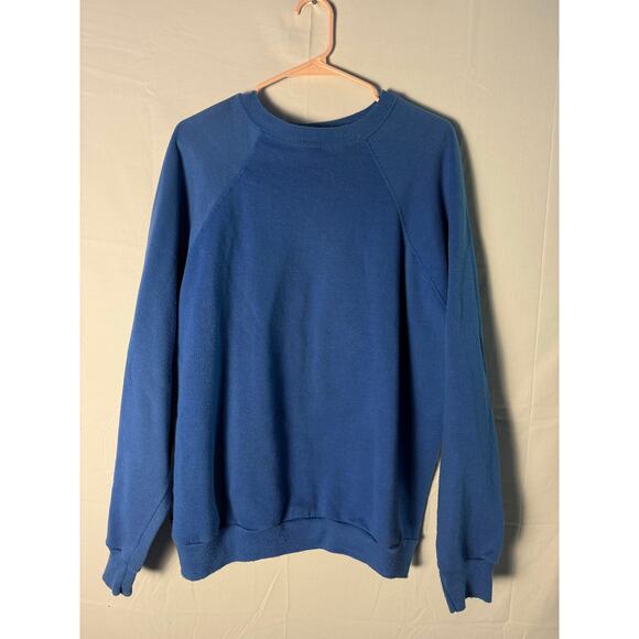 Tultex Solid Royal Blue Crewneck Pullover Sweatshirt Women's Size XL - Picture 2 of 3